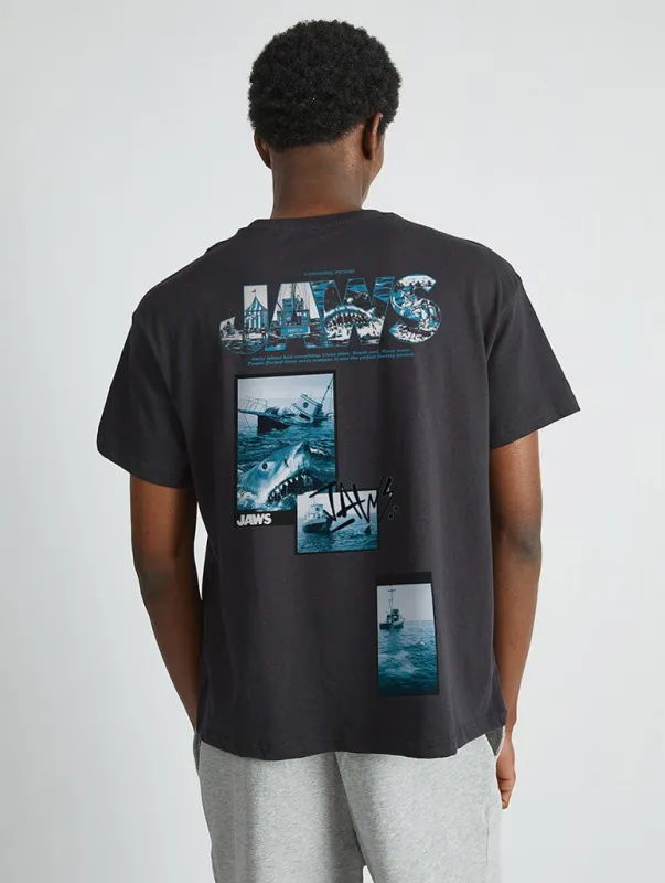 Jaws x Skinnydip No Swimming T-Shirt In Black sold by Skinnydip London