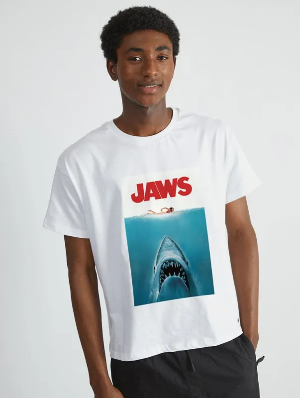 Jaws x Skinnydip Poster T-Shirt In White sold by Skinnydip London