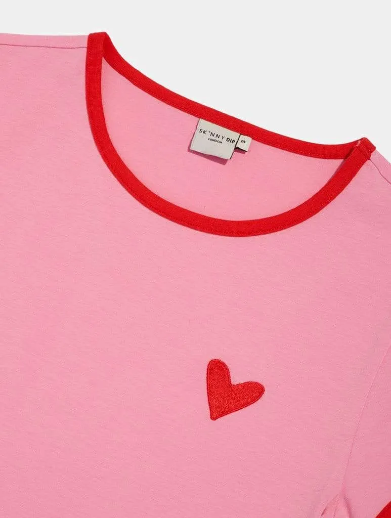 Heart Cropped T-Shirt sold by Skinnydip London product image thumbnail 4