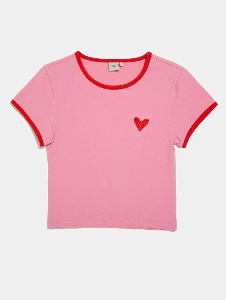 Heart Cropped T-Shirt sold by Skinnydip London product image thumbnail 2