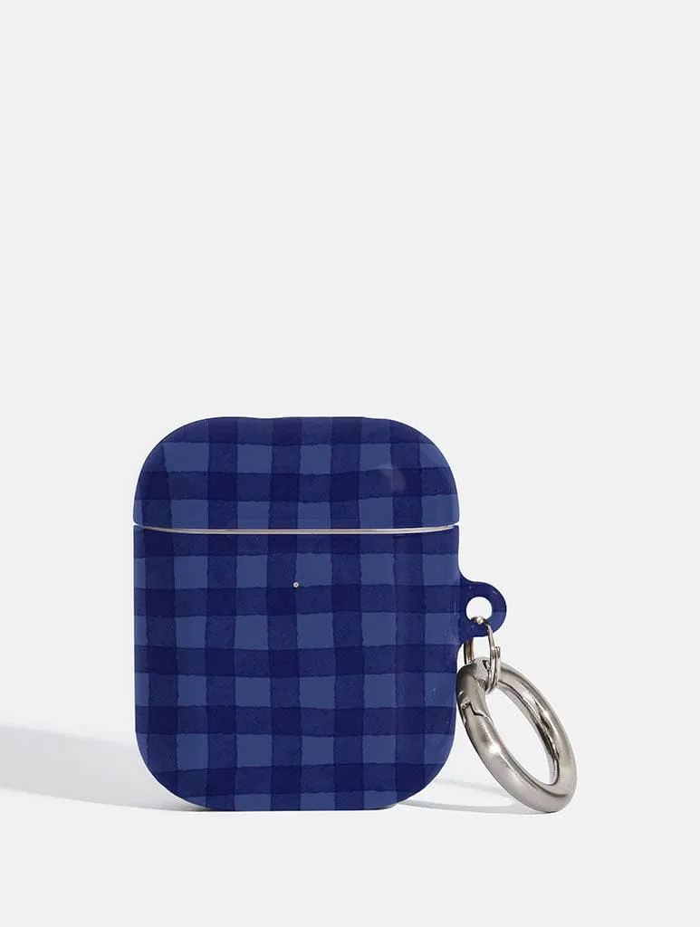 Blue Gingham AirPods Case sold by Skinnydip London