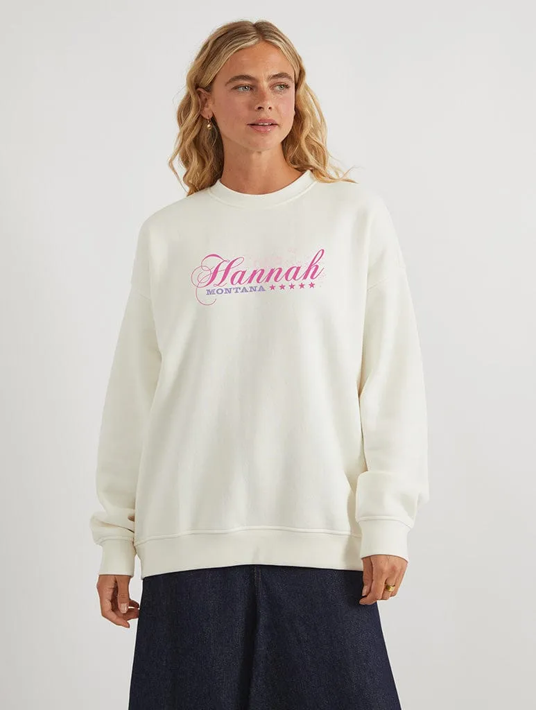 Disney Hannah Montana Poster Sweatshirt In White sold by Skinnydip London product image thumbnail 2