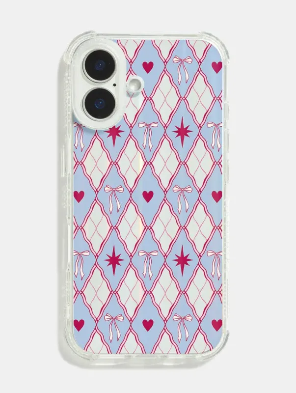 Festive Argyle Shock iPhone Case sold by Skinnydip London