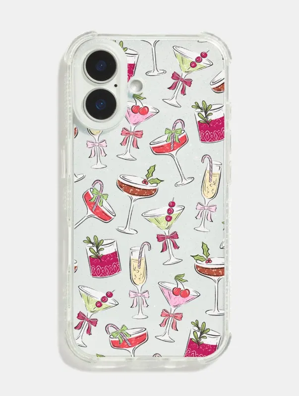Christmas Cocktails Shock iPhone Case sold by Skinnydip London