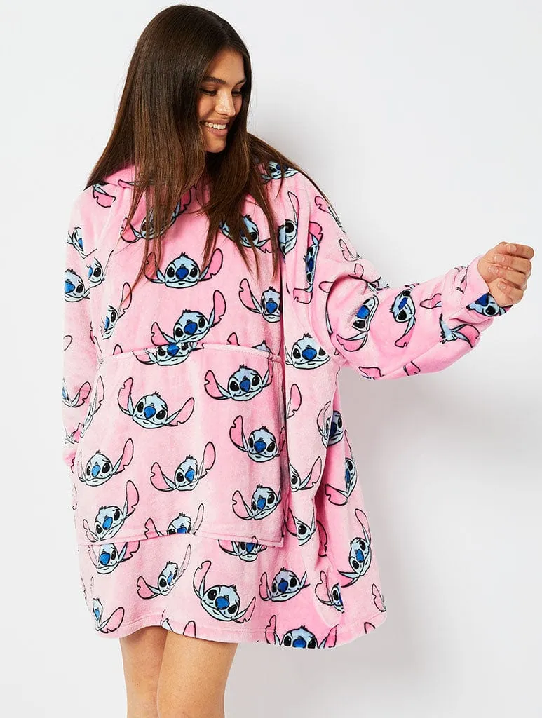 Disney Pink Stitch Blanket Hoodie sold by Skinnydip London product image thumbnail 2