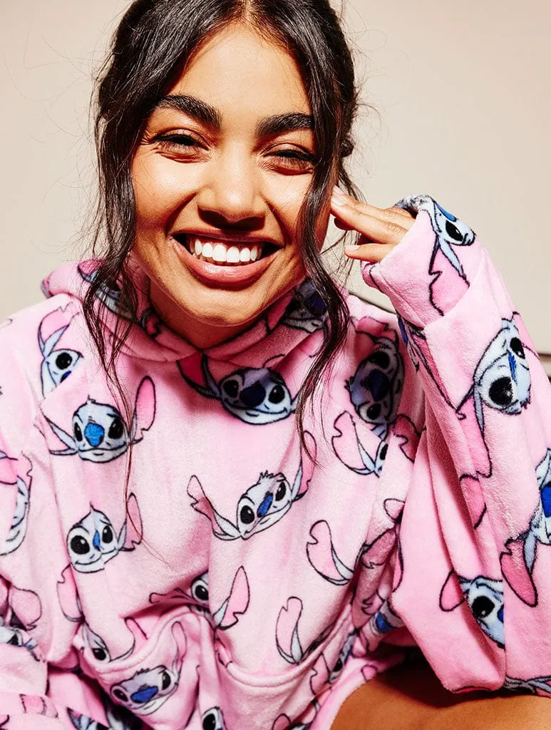 Disney Pink Stitch Blanket Hoodie sold by Skinnydip London product image thumbnail 5