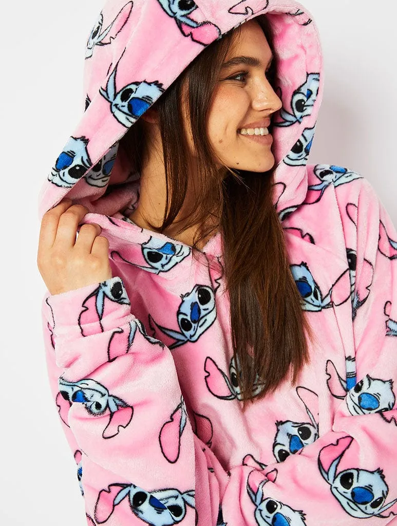 Disney Pink Stitch Blanket Hoodie sold by Skinnydip London product image thumbnail 3
