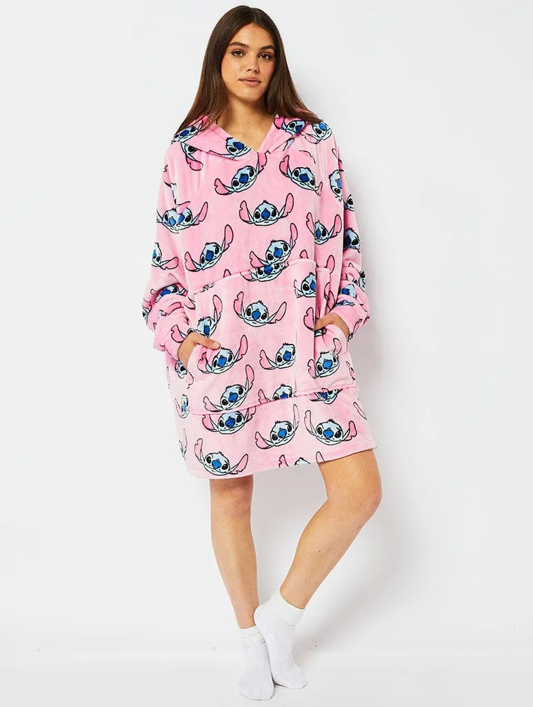 Disney Pink Stitch Blanket Hoodie sold by Skinnydip London product image thumbnail 4