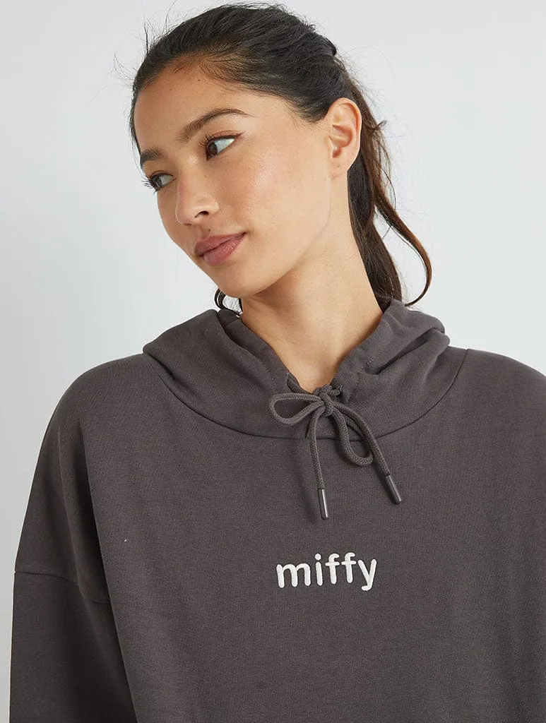 Miffy x Skinnydip Kite Hoodie in Grey sold by Skinnydip London product image thumbnail 2