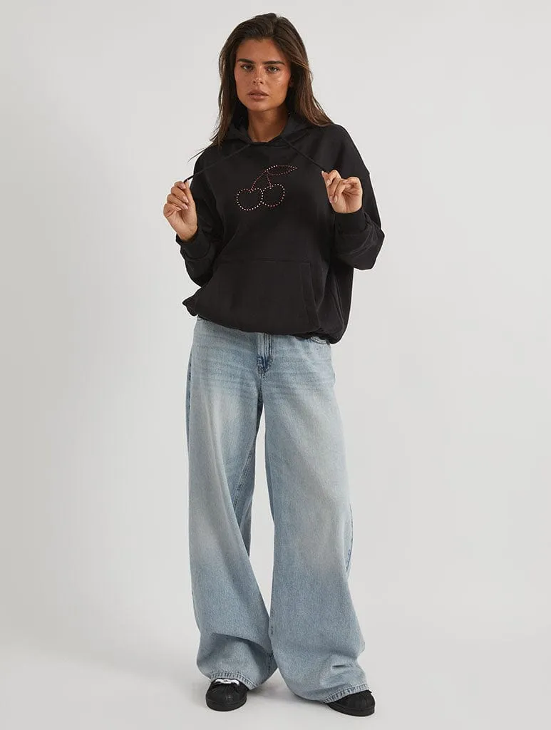 Rhinestone Cherry Hoodie sold by Skinnydip London product image thumbnail 3