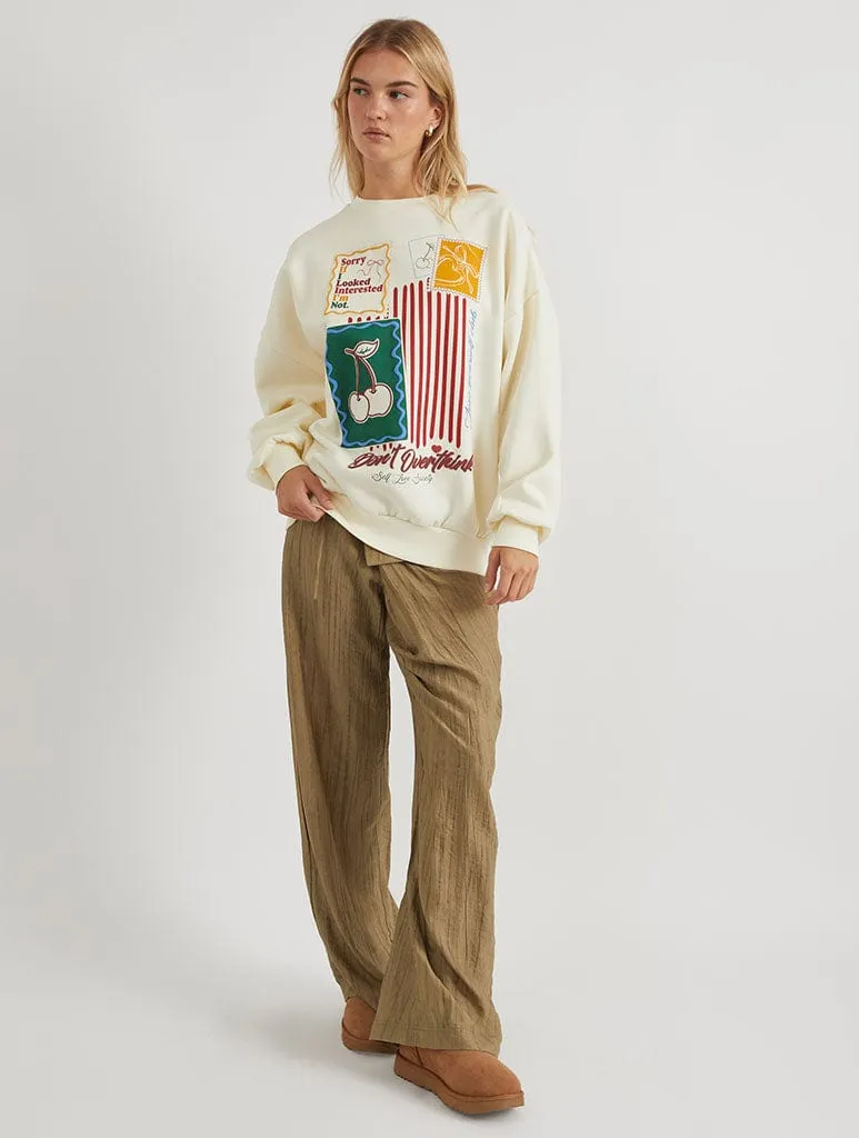 Don't Overthink Sweatshirt sold by Skinnydip London product image thumbnail 2