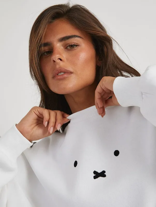 Miffy x Skinnydip Face Sweatshirt sold by Skinnydip London