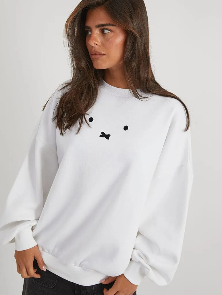 Miffy x Skinnydip Face Sweatshirt sold by Skinnydip London product image thumbnail 2