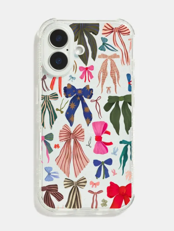 Kate Fox x Skinnydip Christmas Bows Shock iPhone Case sold by Skinnydip London