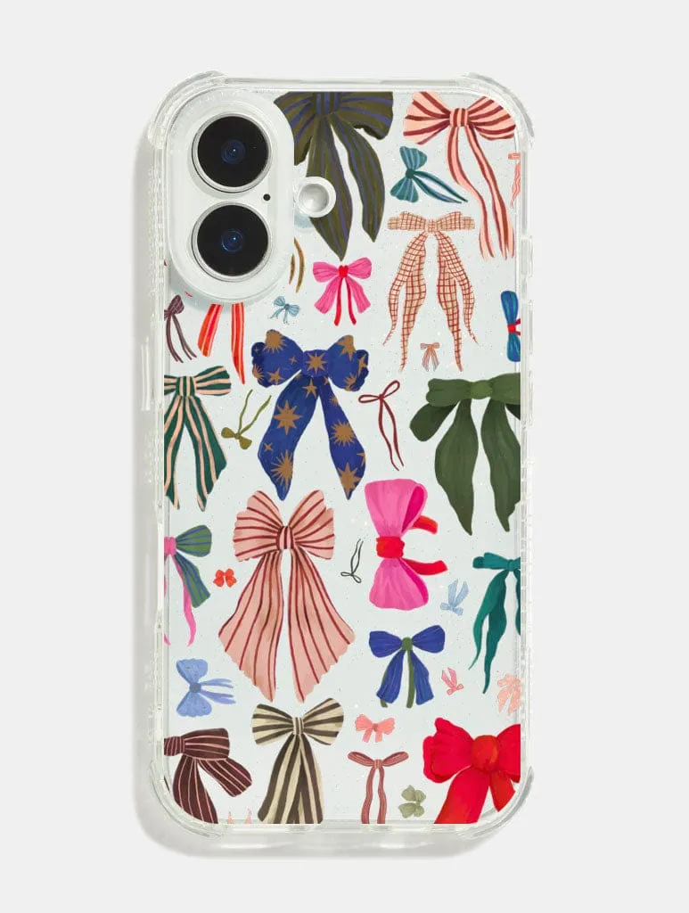 Kate Fox x Skinnydip Christmas Bows Shock iPhone Case sold by Skinnydip London