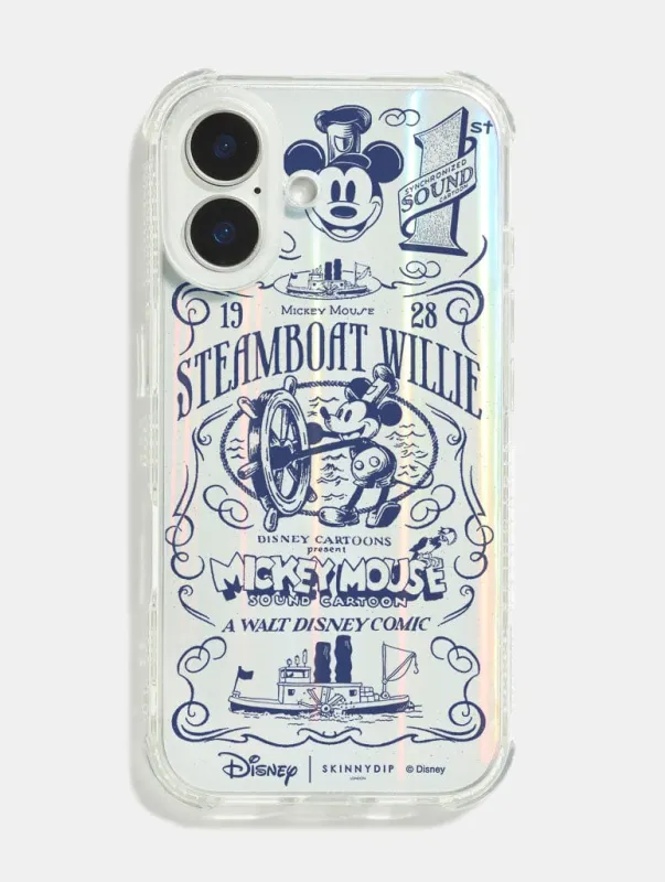 Disney Steamboat Willie Poster Shock iPhone Case sold by Skinnydip London