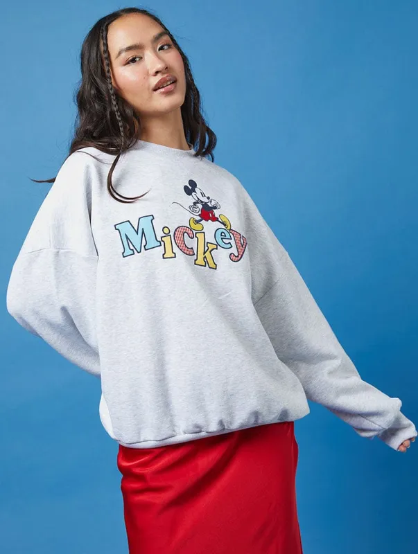 Disney Mickey Gingham Sweatshirt sold by Skinnydip London