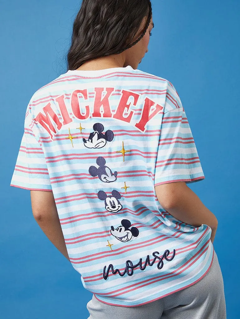 Disney Mickey Striped T-Shirt sold by Skinnydip London product image thumbnail 2