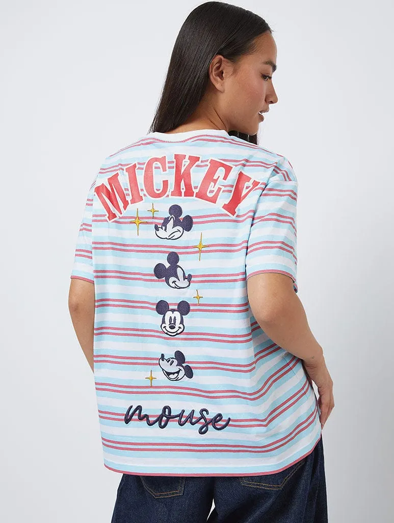 Disney Mickey Striped T-Shirt sold by Skinnydip London product image thumbnail 4