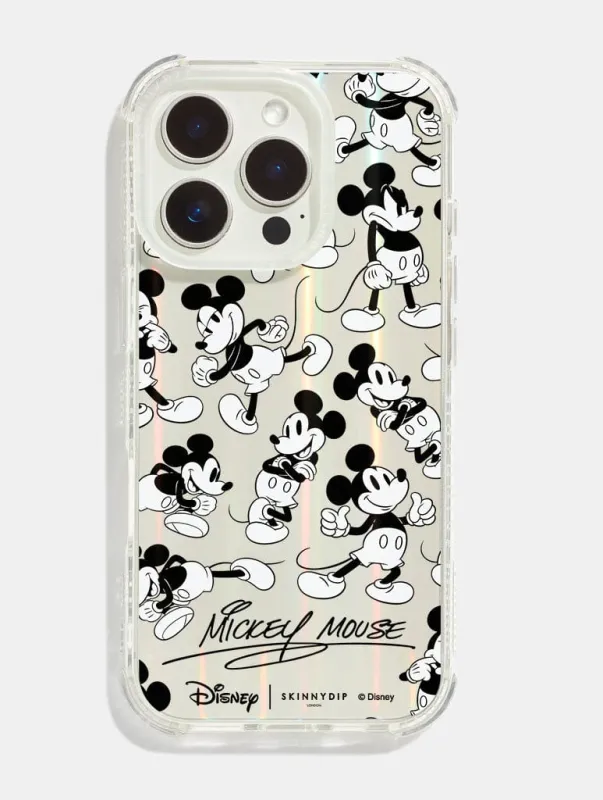 Disney Mickey Mouse Black And White Shock iPhone Case sold by Skinnydip London