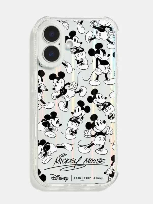 Disney Mickey Mouse Black And White Shock iPhone Case sold by Skinnydip London
