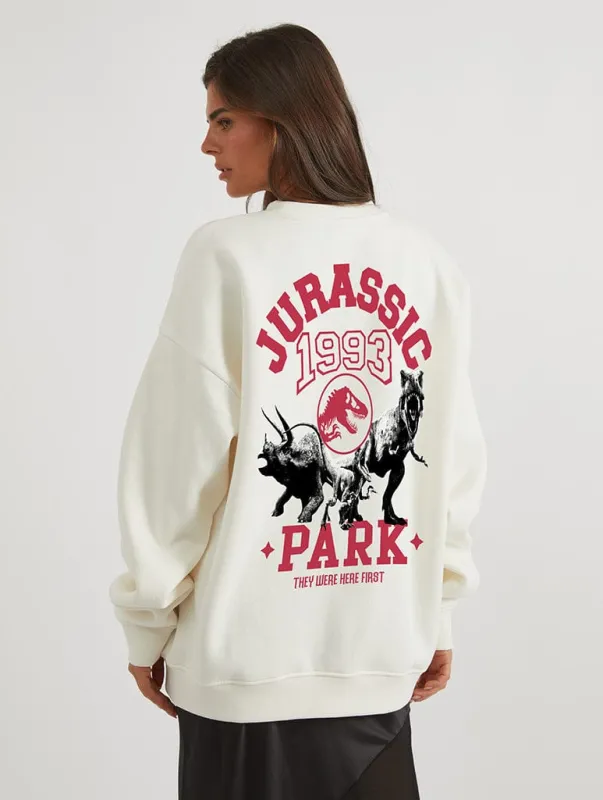 Jurassic Park x Skinnydip Sweatshirt In White sold by Skinnydip London