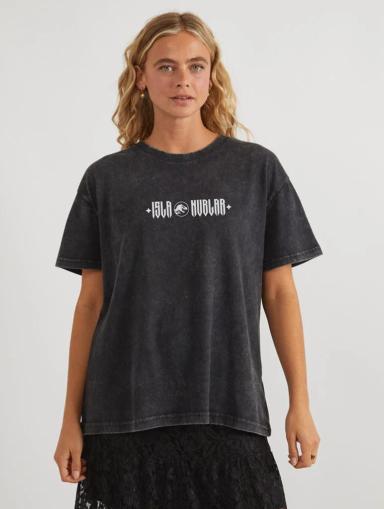 Jurassic World x Skinnydip Band T-Shirt In Acid Wash sold by Skinnydip London product image thumbnail 2