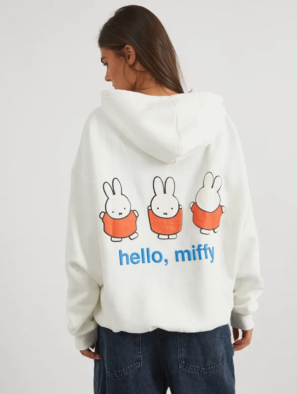 Miffy x Skinnydip Hello Miffy Hoodie sold by Skinnydip London