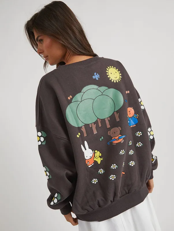 Miffy x Skinnydip Miffy Woodland Sweatshirt sold by Skinnydip London