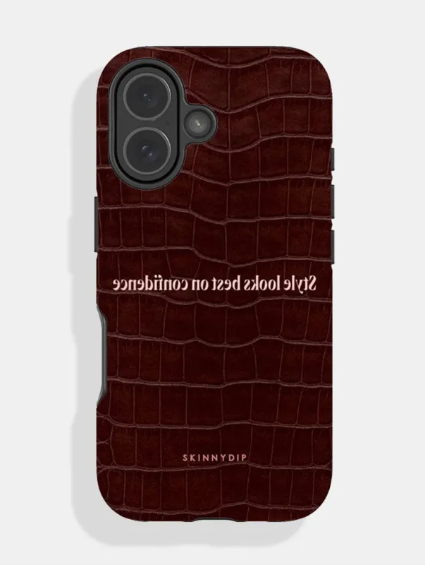 Style Looks Best on Confidence Ultra Protective iPhone Case sold by Skinnydip London
