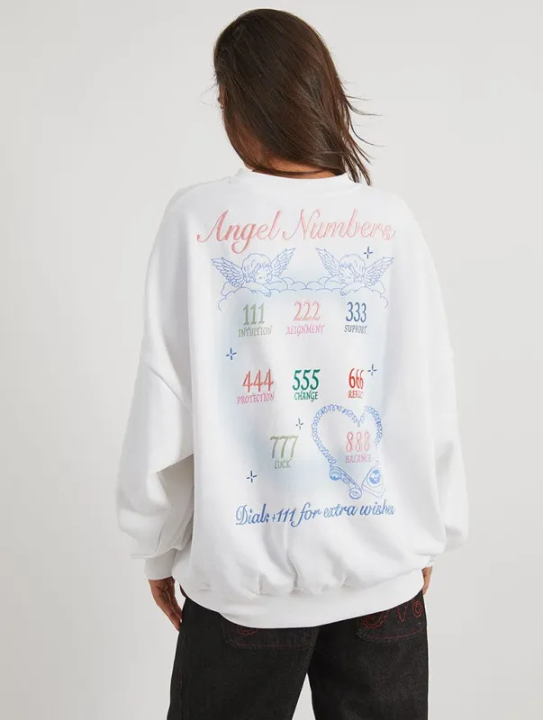 Angel Numbers Sweatshirt sold by Skinnydip London
