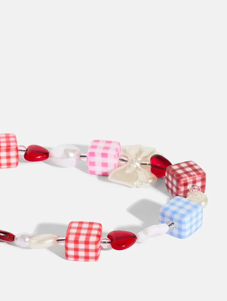Gingham Heart Beaded Strap sold by Skinnydip London product image thumbnail 3