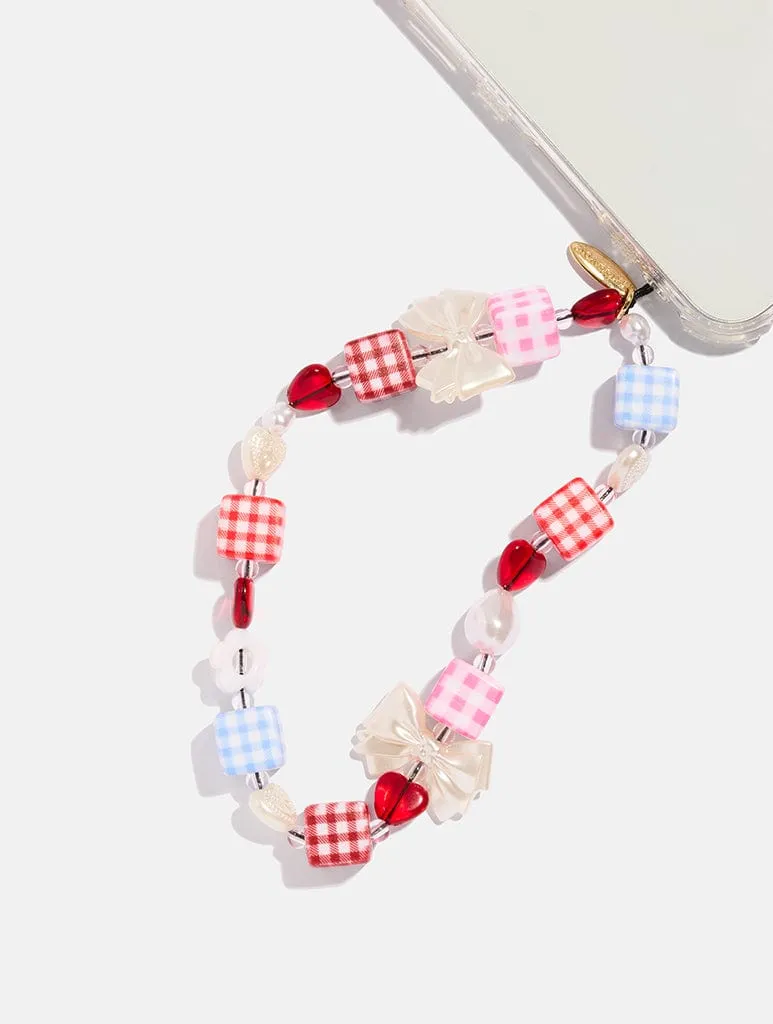 Gingham Heart Beaded Strap sold by Skinnydip London product image thumbnail 2