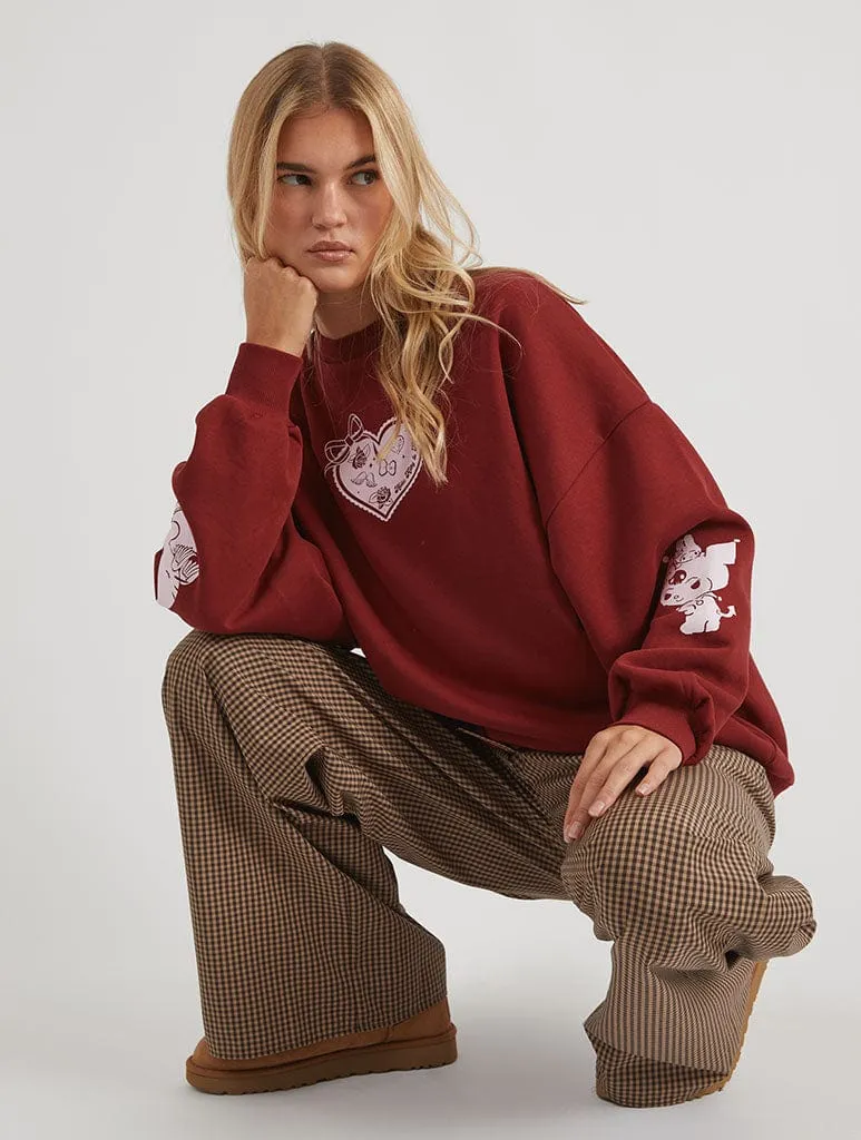 Hello Kitty x Skinnydip Kuromi Sweatshirt sold by Skinnydip London product image thumbnail 5