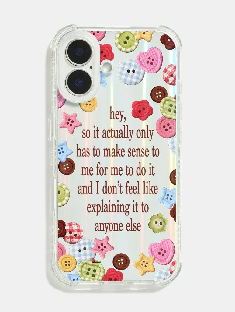 365 Buttons Shock iPhone Case sold by Skinnydip London