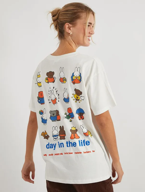Miffy x Skinnydip Miffy Day In The Life T-Shirt sold by Skinnydip London