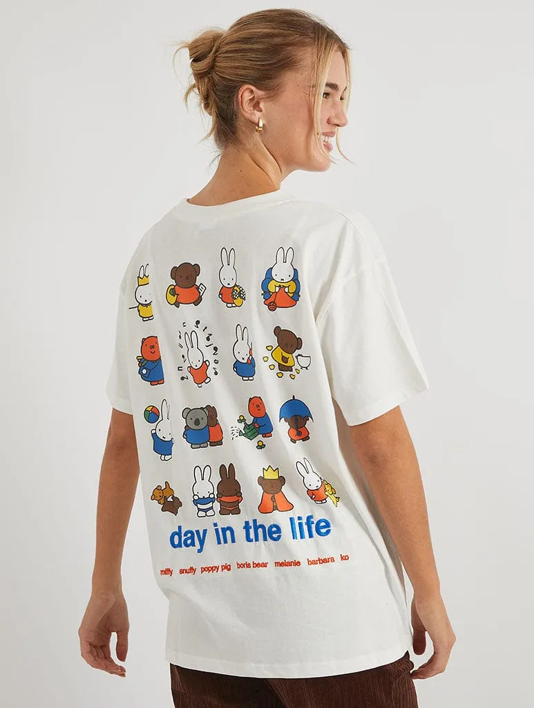 Miffy x Skinnydip Miffy Day In The Life T-Shirt sold by Skinnydip London