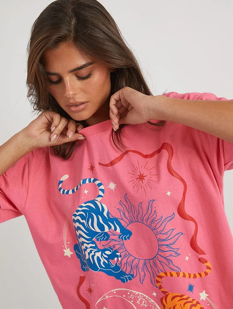 Lucky Tiger T-Shirt sold by Skinnydip London product image thumbnail 4