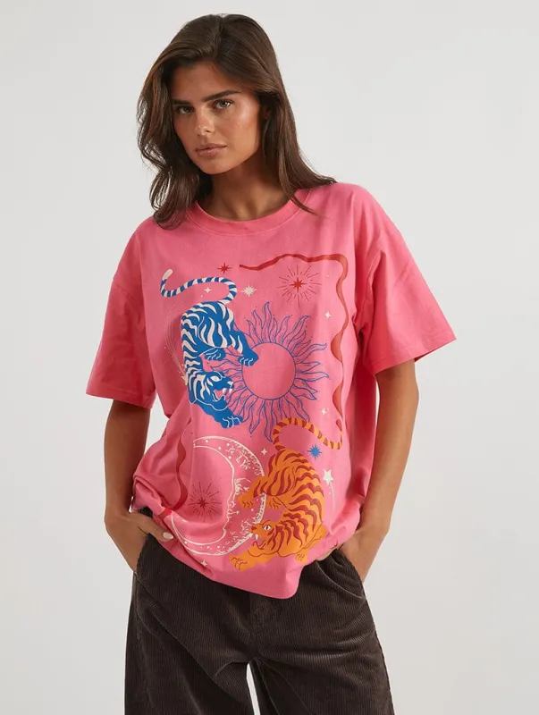 Lucky Tiger T-Shirt made by Skinnydip London