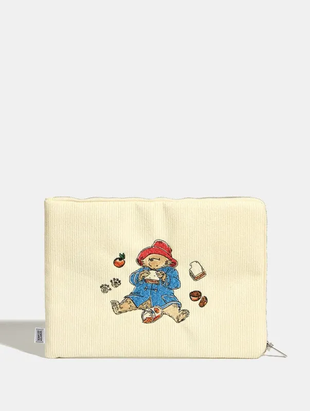 Paddington Embroidered Laptop Case made by Skinnydip London