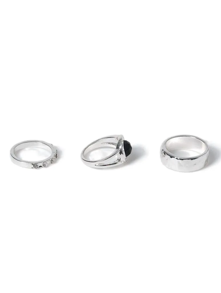 Liars & Lovers 3 Pack Silver Semi Precious Rings sold by Skinnydip London product image thumbnail 3