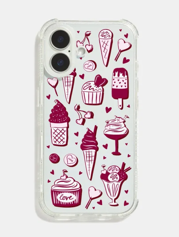 Sundae Kind Of Love Shock iPhone Case sold by Skinnydip London
