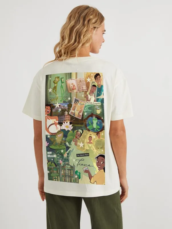 Disney Princess Princess And The Frog Poster T-Shirt In White sold by Skinnydip London