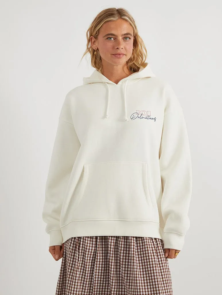 Disney 101 Dalmatians Regents Park Hoodie In White sold by Skinnydip London product image thumbnail 2