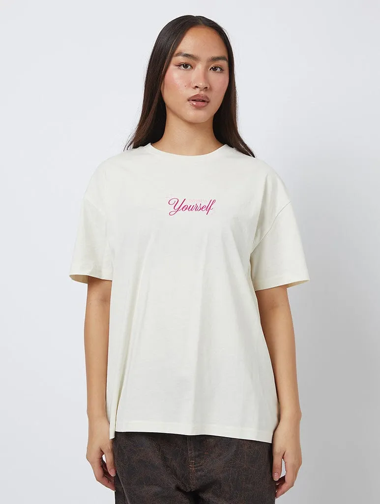 Watch Yourself Grow T-Shirt In White sold by Skinnydip London product image thumbnail 2