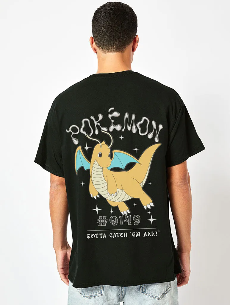 Pokemon Men's Dragonite T-Shirt In Black sold by Skinnydip London product image thumbnail 2