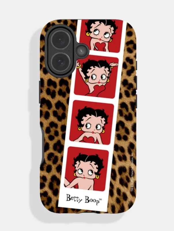 Betty Boop Photobooth Leopard Ultra Protective iPhone Case made by Skinnydip London