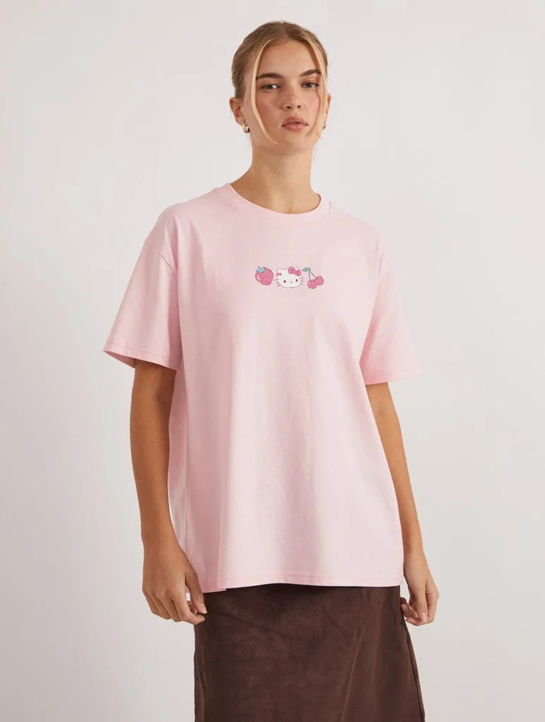 Hello Kitty x Skinnydip Teddy T-Shirt In Pink sold by Skinnydip London product image thumbnail 2