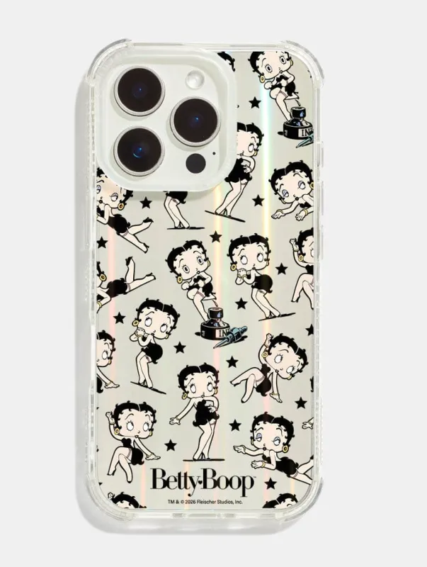 Betty Boop x Skinnydip Black Stars Shock iPhone Case made by Skinnydip London