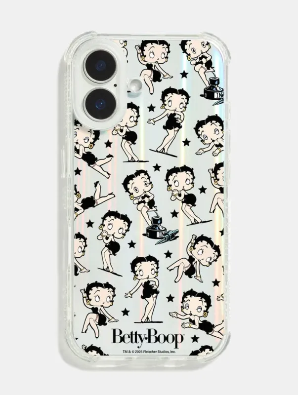 Betty Boop x Skinnydip Black Stars Shock iPhone Case made by Skinnydip London